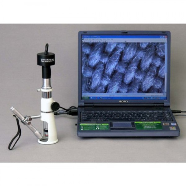AmScope H20 Handheld Stand Measuring Microscope, 20x Magnification...