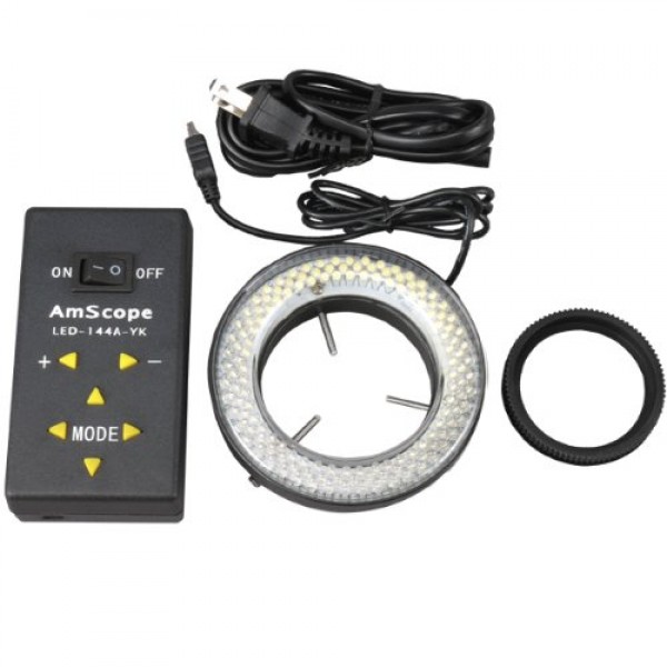 AmScope LED-144A 144-LED Lighting-Direction-Adjustable Microscope ...