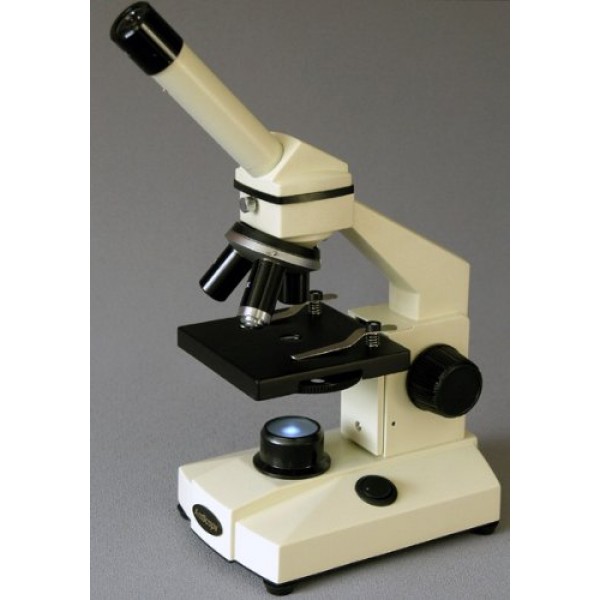 AmScope M100 Compound Monocular Microscope, WF10x Eyepiece, 40x-40...