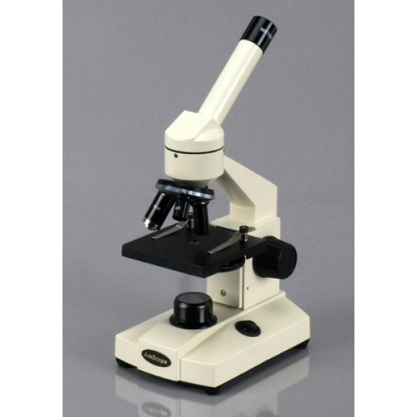 AmScope M100C-50P100S-25BK Compound Monocular Microscope, WF10x an...