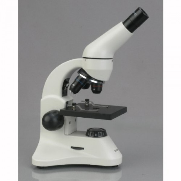 AmScope M120B-2L-PB10 Compound Monocular Microscope, WF10x and WF2...