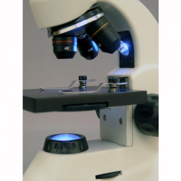 AmScope M120C-2L-PB10-E1 Digital Compound Monocular Microscope, WF...