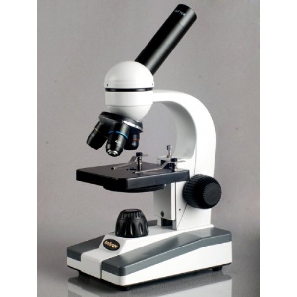AmScope M148-PB10-WM Compound Monocular Microscope, WF10x Eyepiece...