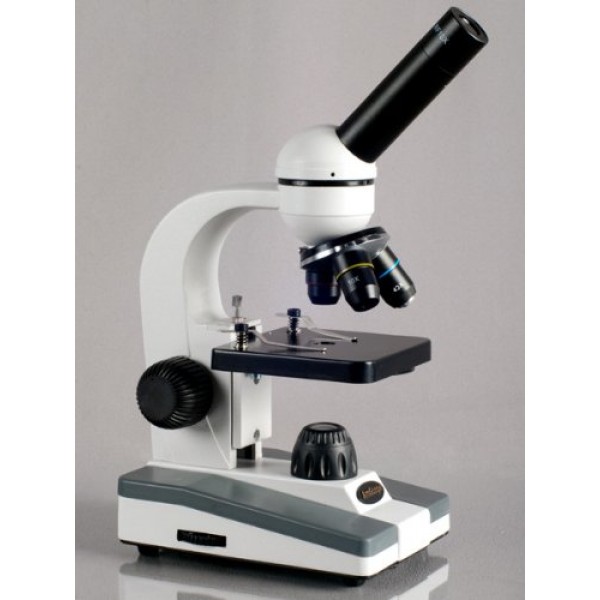 AmScope M148A Compound Monocular Microscope, WF10x and WF16x Eyepi...