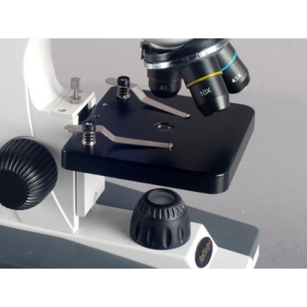 AmScope M148A Compound Monocular Microscope, WF10x and WF16x Eyepi...