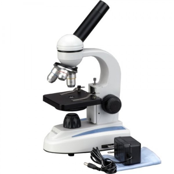 AmScope M149A Compound Monocular Microscope, WF10x and WF16x Eyepi...
