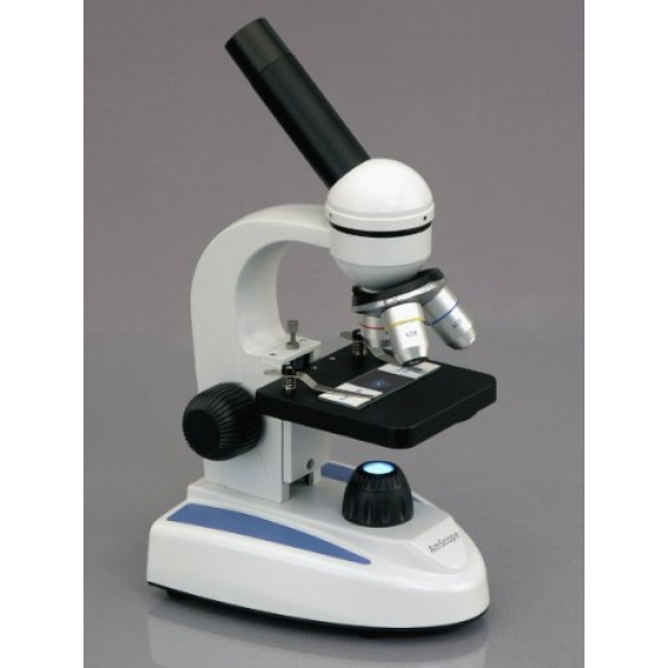 AmScope M149C-WM Compound Monocular Microscope, WF10x and WF25x Ey...