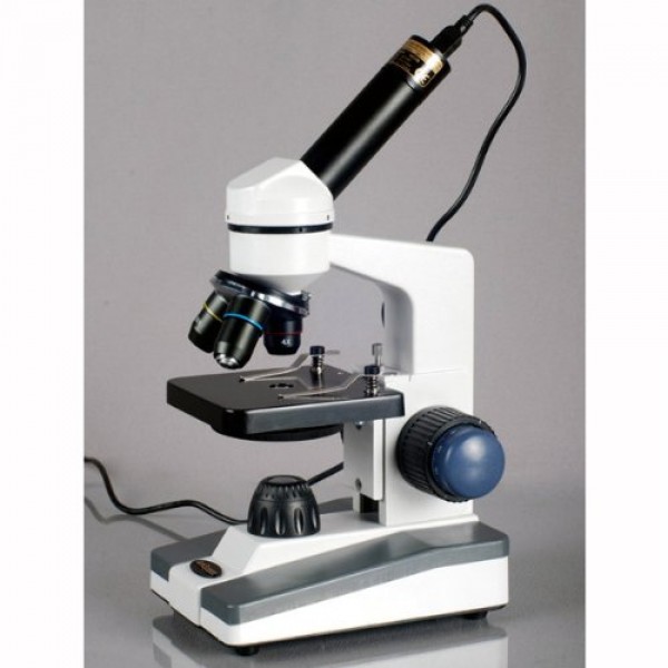 AmScope M152C Compound Monocular Microscope, WF10x and WF25x Eyepi...