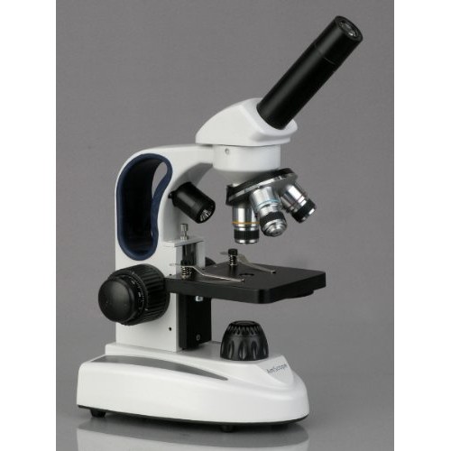 AmScope M158C-2L-E1 Digital Cordless Compound Monocular Microscope...