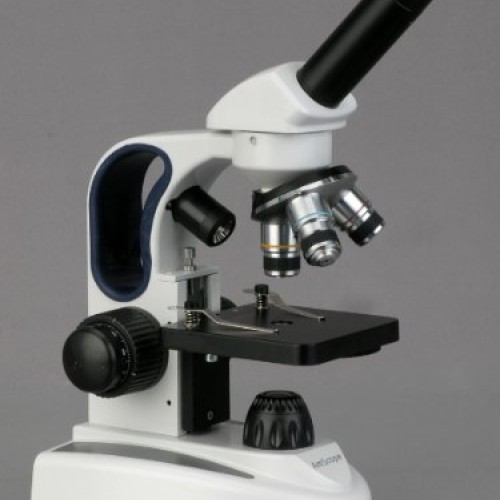 AmScope M158C-2L-E1 Digital Cordless Compound Monocular Microscope...