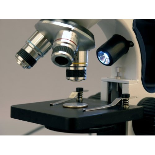 AmScope M158C-2L-E1 Digital Cordless Compound Monocular Microscope...