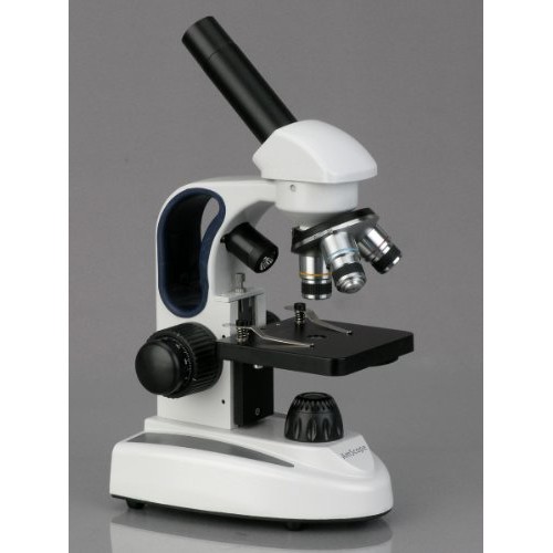 AmScope M158C-2L-PB10-WM Cordless Compound Monocular Microscope, W...