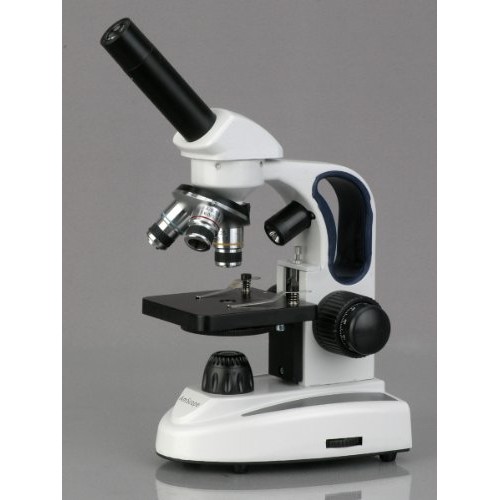 AmScope M158C-2L-PB10-WM Cordless Compound Monocular Microscope, W...