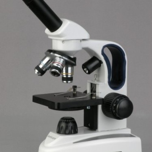 AmScope M158C-2L-PB10-WM Cordless Compound Monocular Microscope, W...