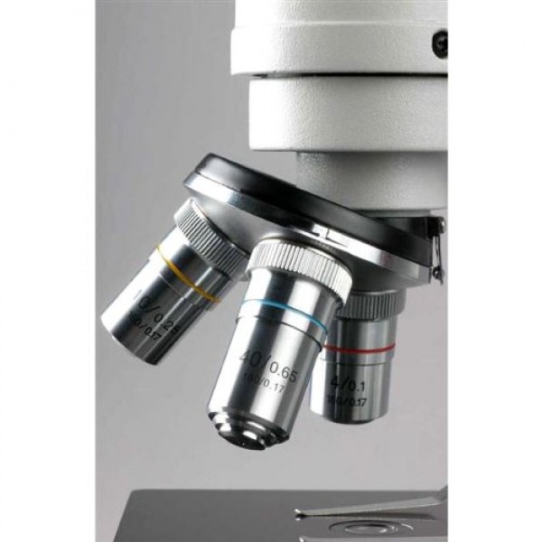 AmScope M200B Monocular Compound Microscope, WF10x and WF20x Eyepi...