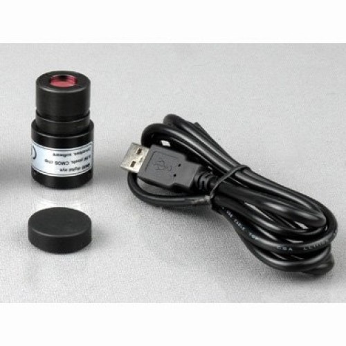 AmScope M220-E Digital Monocular Compound Microscope, WF10x Eyepie...