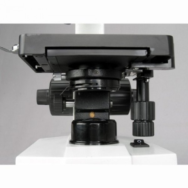 AmScope M220B Monocular Compound Microscope, WF10x and WF20x Eyepi...