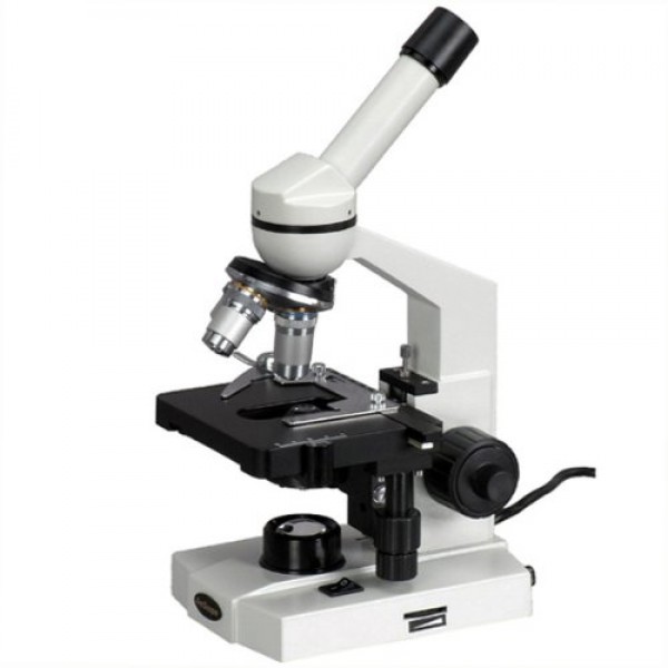 AmScope M600B Compound Monocular Microscope, WF10x and WF20x Eyepi...
