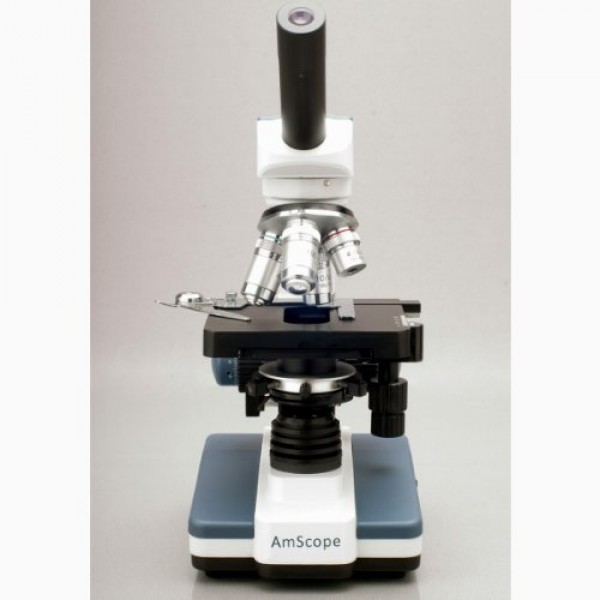 AmScope M620A Compound Monocular Microscope, WF10x and WF16x Eyepi...
