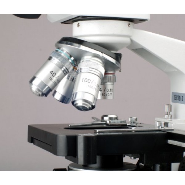 AmScope M620A Compound Monocular Microscope, WF10x and WF16x Eyepi...