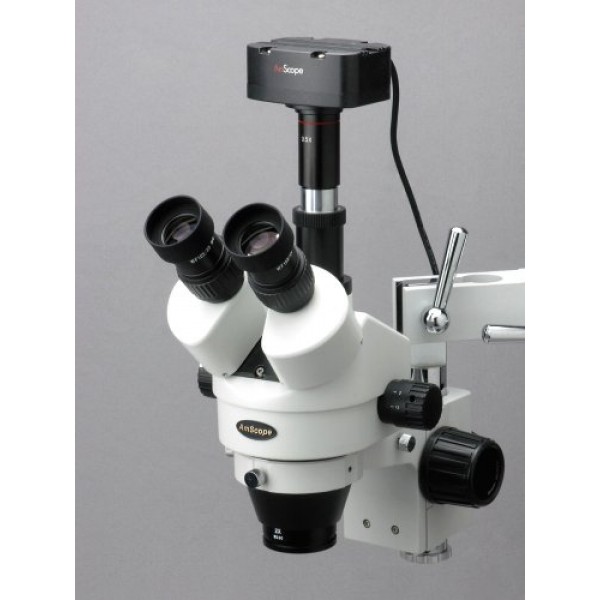 AmScope MT130-CK 1.3M USB Microscope Live Video Photo Digital Came...