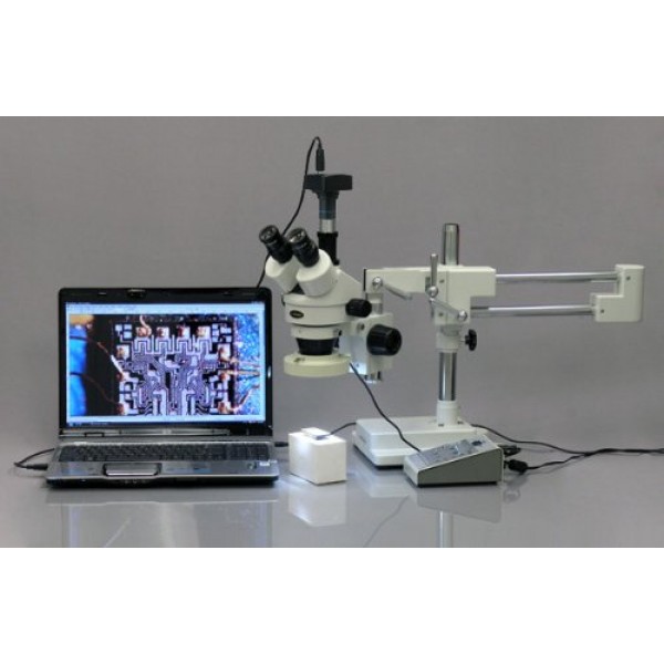 AmScope MU300 3.0MP Microscope Digital Camera, USB 2.0, Includes S...