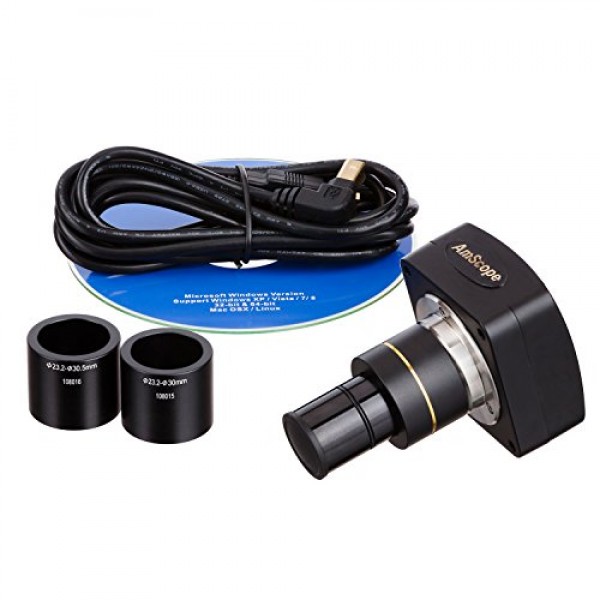 AmScope MU800 NEW! 8 MP Microscope Camera USB 2.0 Photo Video