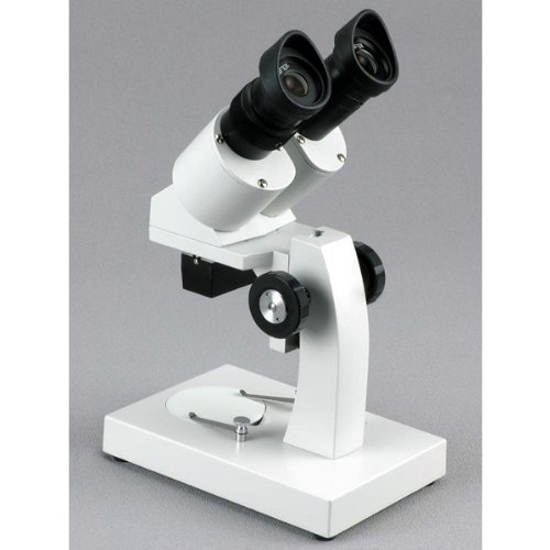 AmScope SE204-AX Portable Binocular Stereo Microscope, WF5x and WF...