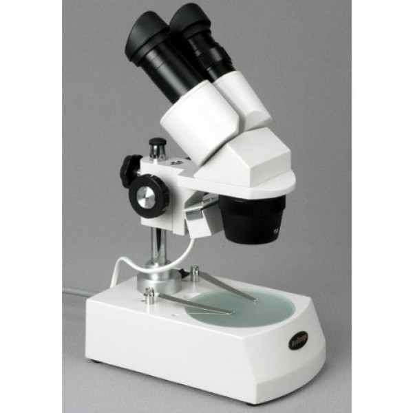 AmScope SE305-PZ Binocular Stereo Microscope, WF10x and WF20x Eyep...