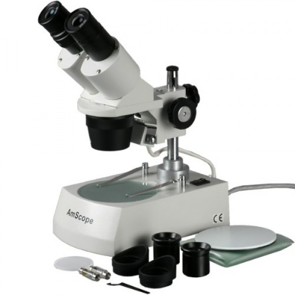 AmScope SE305R-PX Forward-Mounted Binocular Stereo Microscope, WF5...