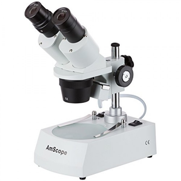AmScope SE305R-PX-LED Forward-Mounted Binocular Stereo Microscope,...