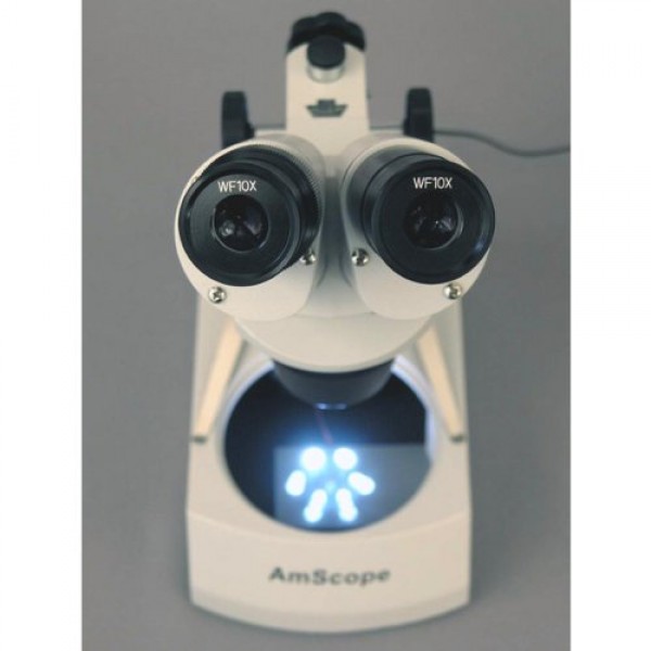 AmScope SE305R-PX-LED Forward-Mounted Binocular Stereo Microscope,...