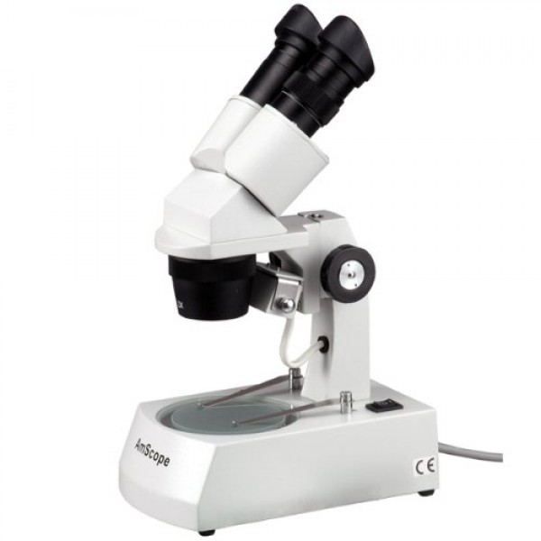 AmScope SE306-AY Binocular Stereo Microscope, WF10x and WF15x Eyep...