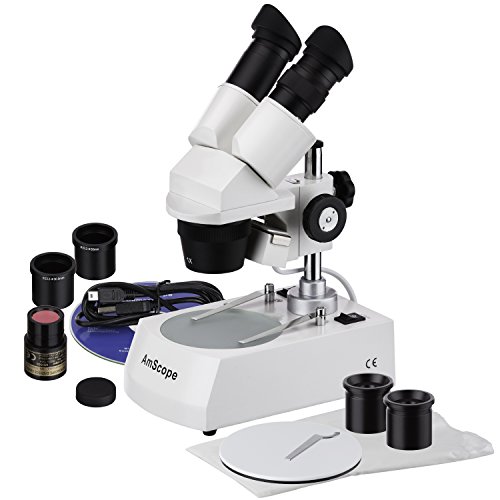 AmScope SE306-AZ-E2 Digital Binocular Stereo Microscope, WF10x and...
