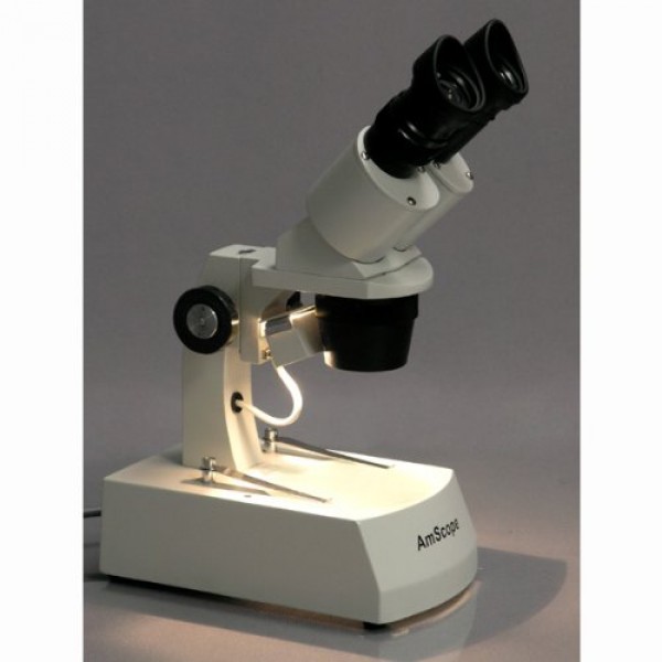 AmScope SE306R-AY Forward-Mounted Binocular Stereo Microscope, WF1...
