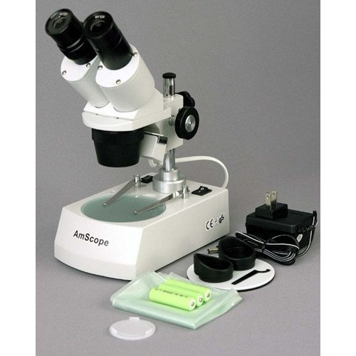AmScope SE306R-PY-LED Forward-Mounted Binocular Stereo Microscope,...