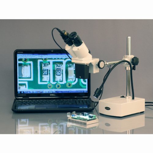 AmScope SE400X Professional Binocular Stereo Microscope, WF5x and ...
