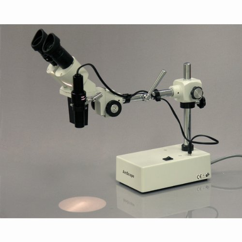 AmScope SE420Z-E Digital Professional Binocular Stereo Microscope,...