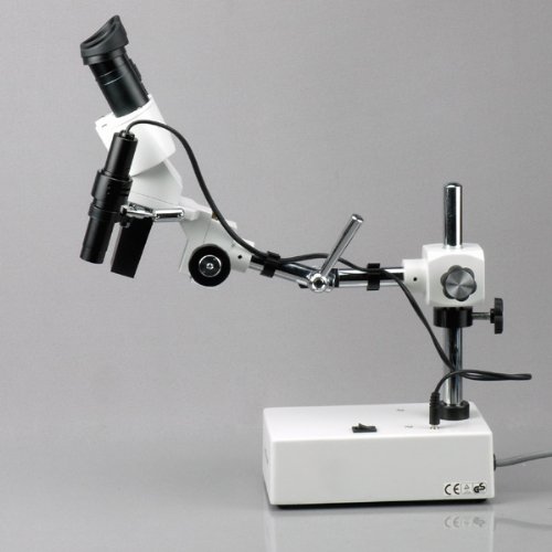 AmScope SE420Z-E Digital Professional Binocular Stereo Microscope,...