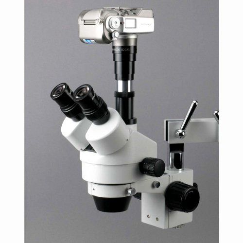 AmScope SM-3T Professional Trinocular Stereo Zoom Microscope, WH10...