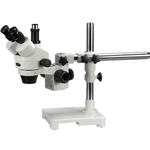 AmScope SM-3T Professional Trinocular Stereo Zoom Microscope, WH10...