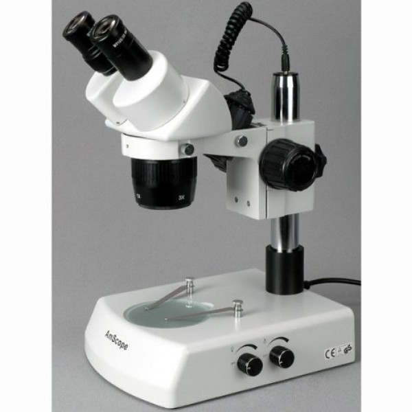 AmScope SW-2B24 Binocular Microscope, WH10x Eyepieces, 20X and 40X...