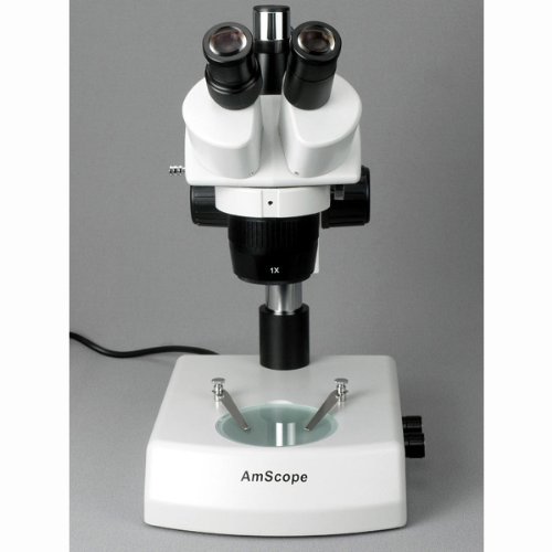 AmScope SW-2T24X Trinocular Stereo Microscope, WH10x Eyepieces, 10...