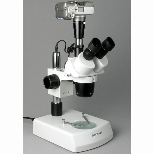 AmScope SW-2T24X Trinocular Stereo Microscope, WH10x Eyepieces, 10...