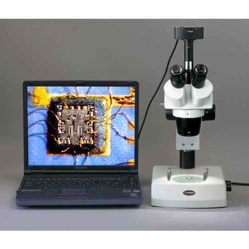 AmScope SW-2T24X Trinocular Stereo Microscope, WH10x Eyepieces, 10...