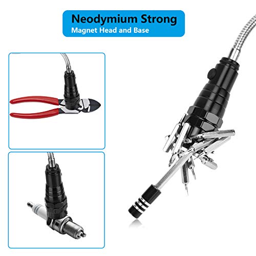 Gifts For Dad Fathers Day,Magnetic Pickup Tool with 3 LED Lights,T...