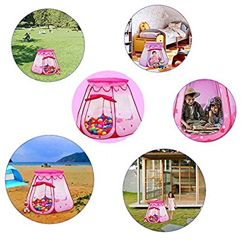 amtinyjoy Pink Princess Tent Indoor and Outdoor 1-8 Years Old Chil...
