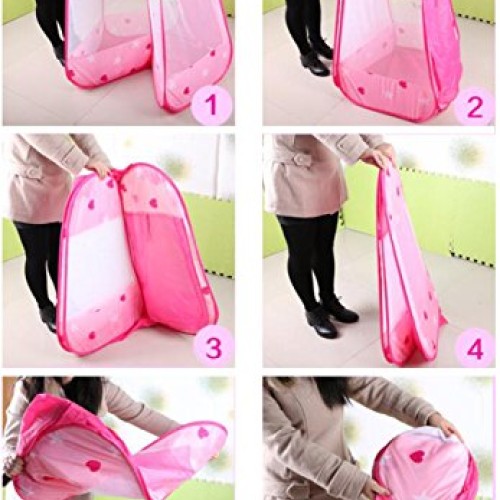 amtinyjoy Pink Princess Tent Indoor and Outdoor 1-8 Years Old Chil...