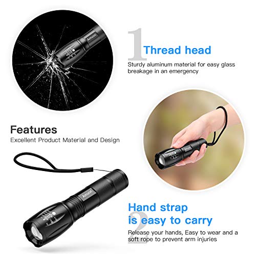 Flashlights, LED Tactical Flashlight S1000 - High Lumen, 5 Modes, ...