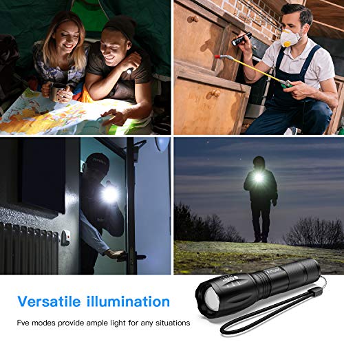 Flashlights, LED Tactical Flashlight S1000 - High Lumen, 5 Modes, ...